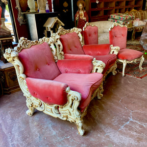 Antique Italian and Gilt Salon Set