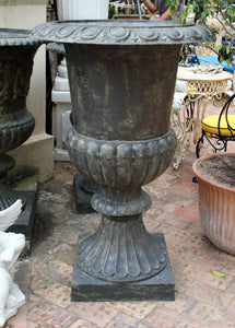 Classic Tall Cast Iron Urn