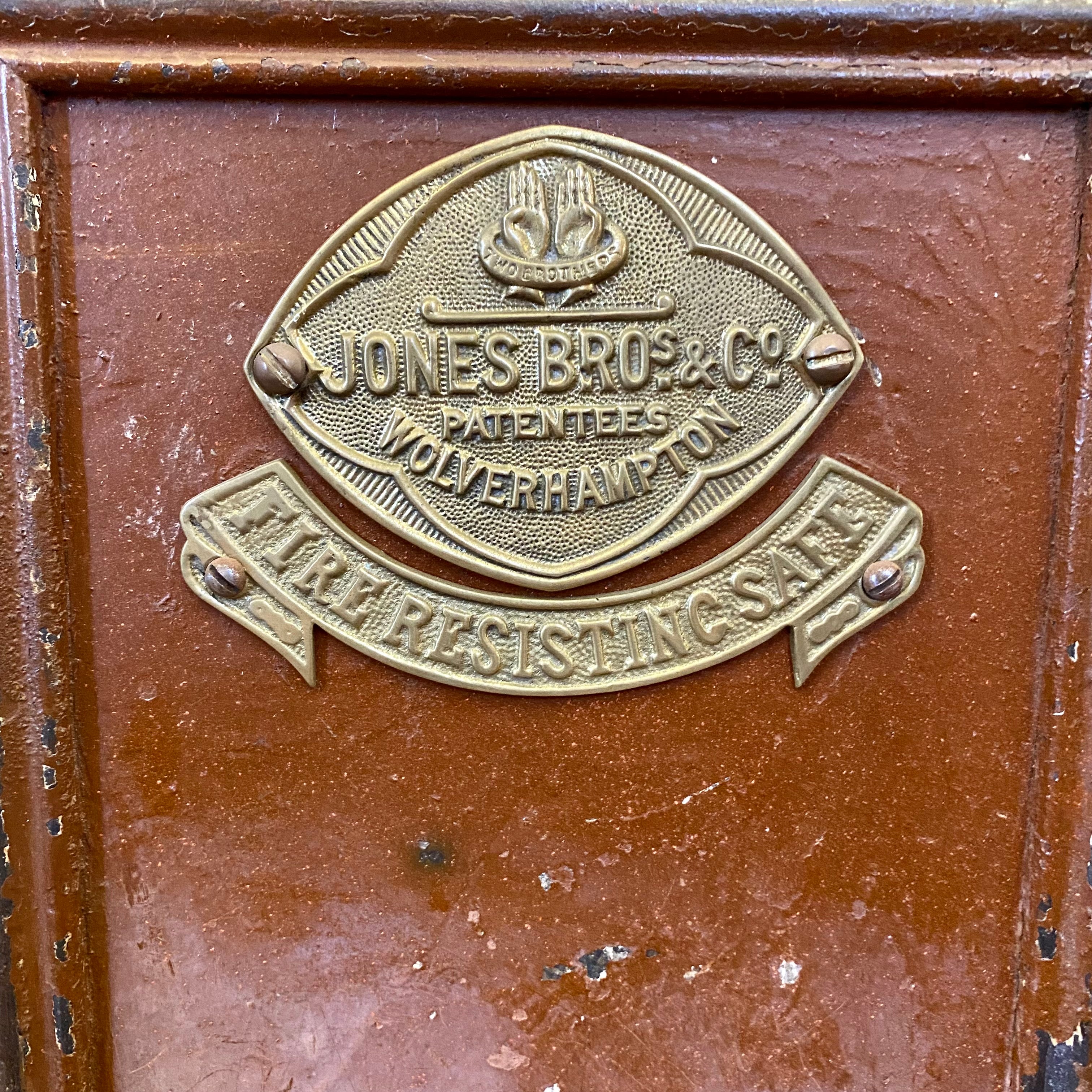 Unusual Jones Bros Antique Safe