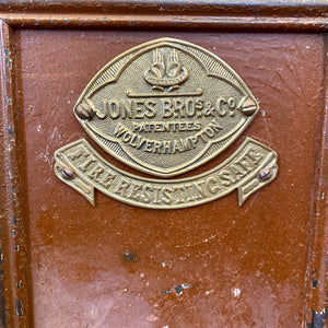 Unusual Jones Bros Antique Safe