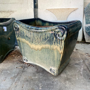 Unusual Glazed Terracotta Pots