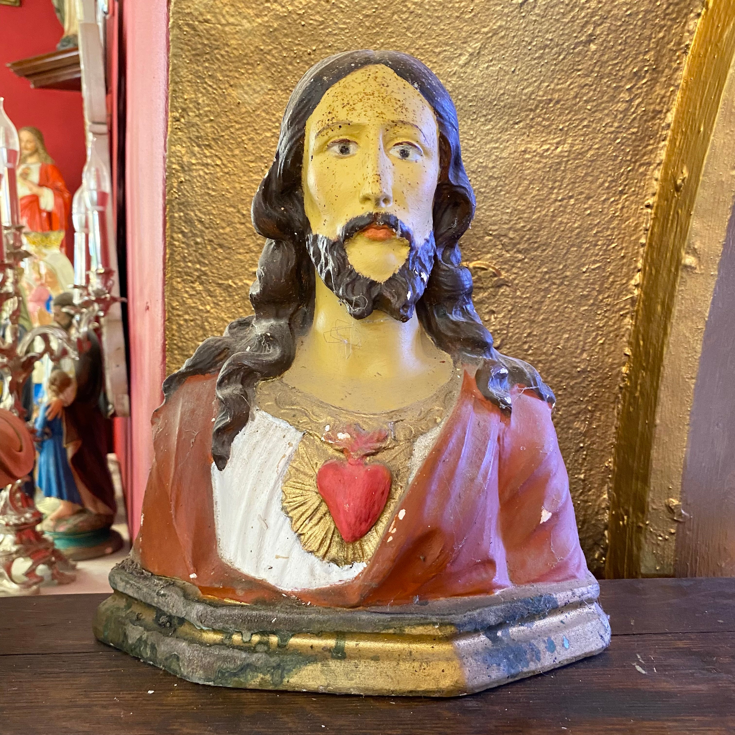 Vintage Jesus with Sacred Heart