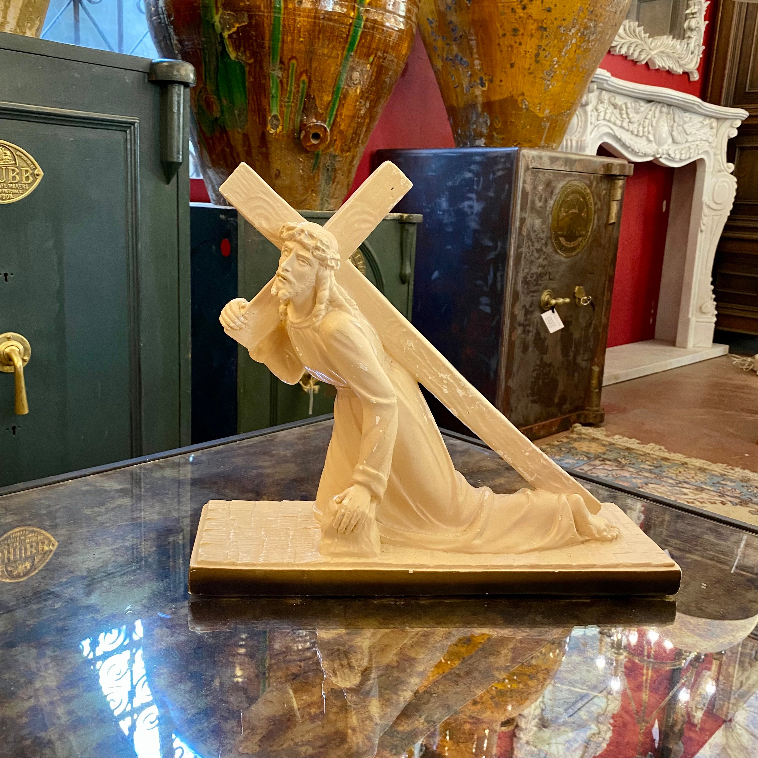 Statue of Jesus with Cross