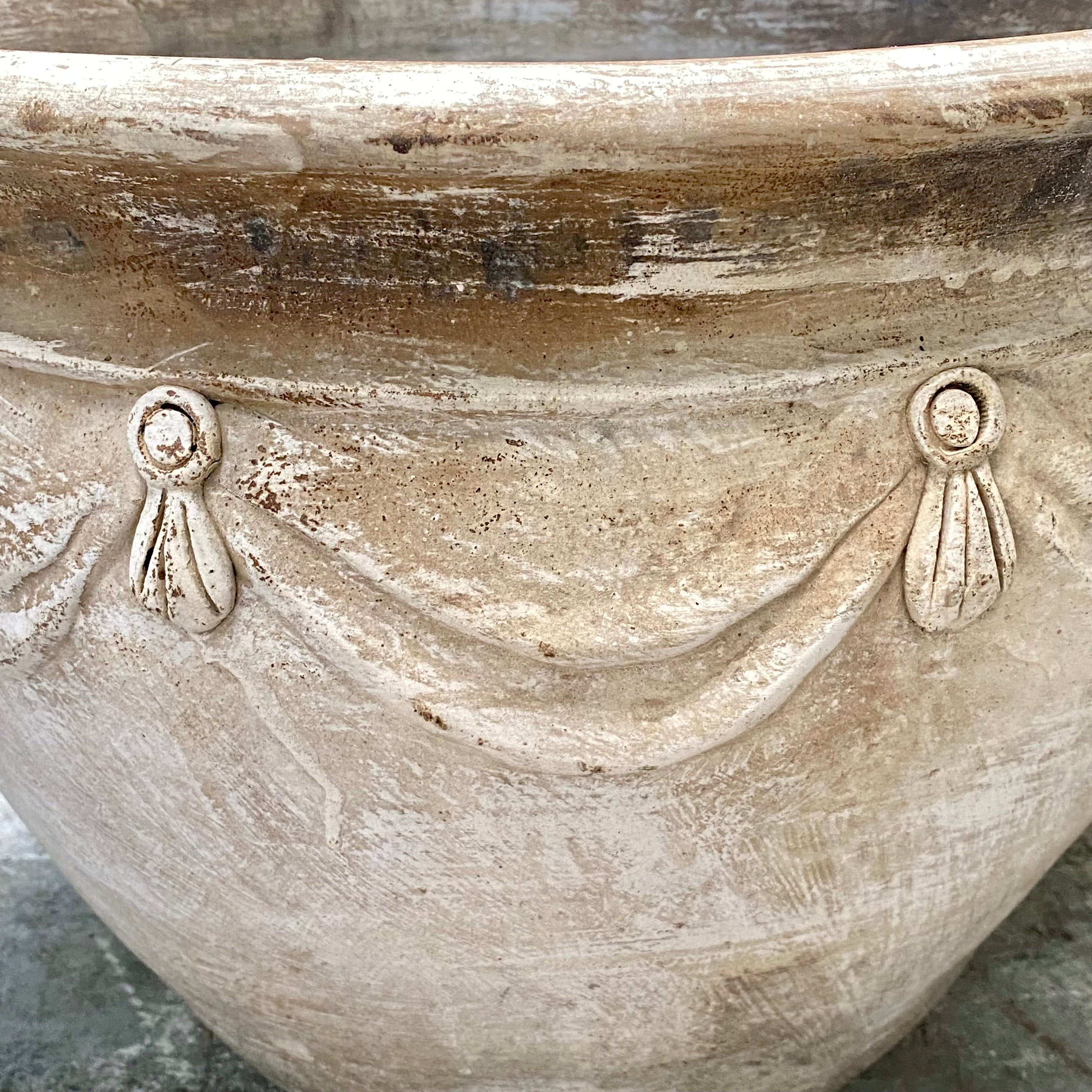 Terracotta Pot with Swag Detail