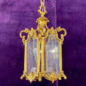 Gilt Metal Antique Lantern