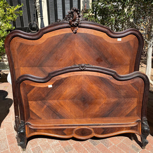 Gorgeous Antique Mahogany Bed Frame - Double