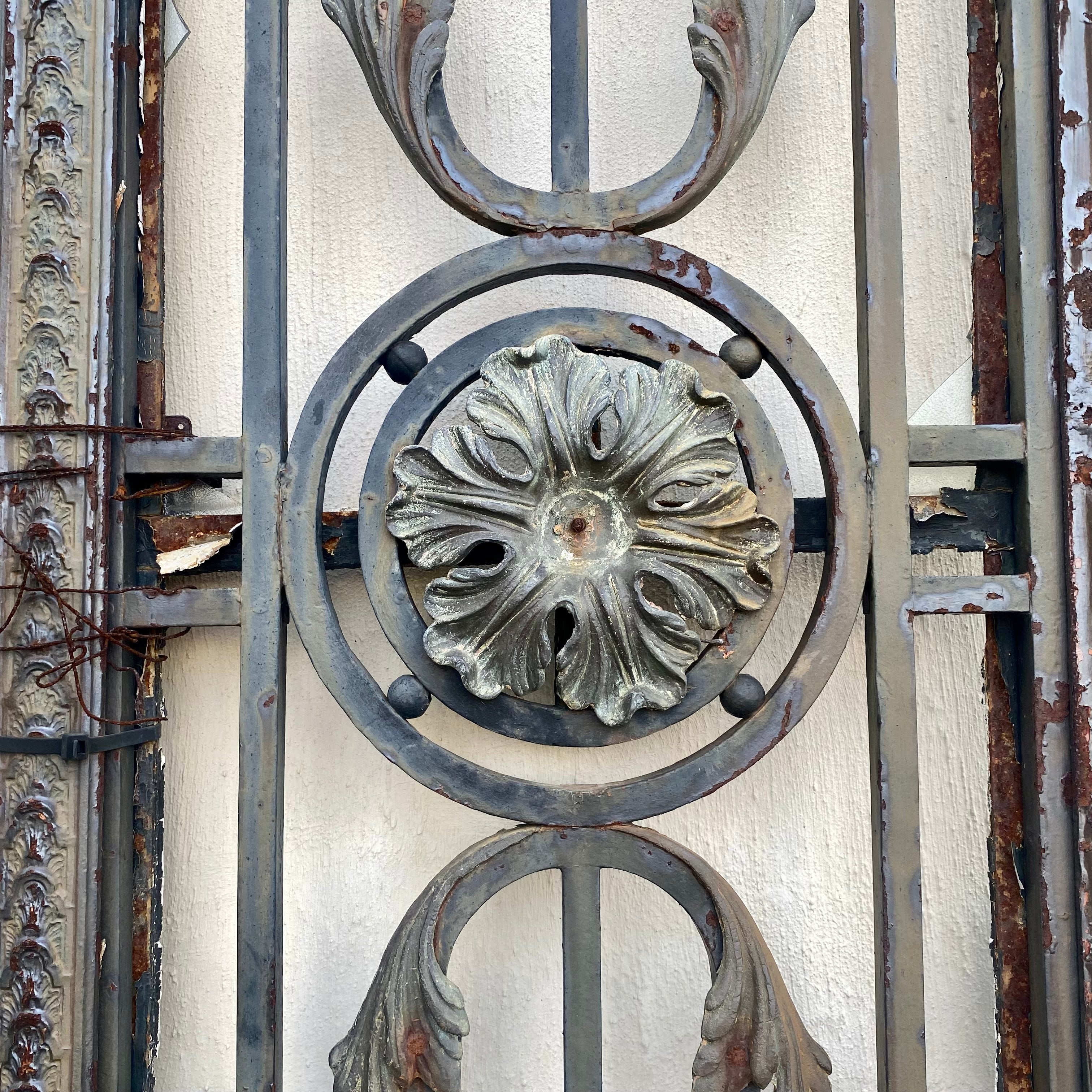 Beautiful Forged Steel Gate with Bronze Castings