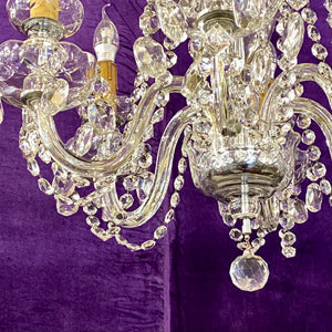 Bohemian Chandelier with Antique Crystals