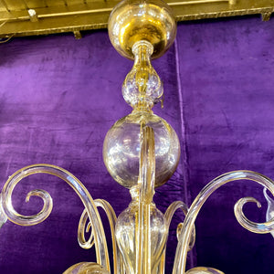 1930's Venetian Glass Chandelier