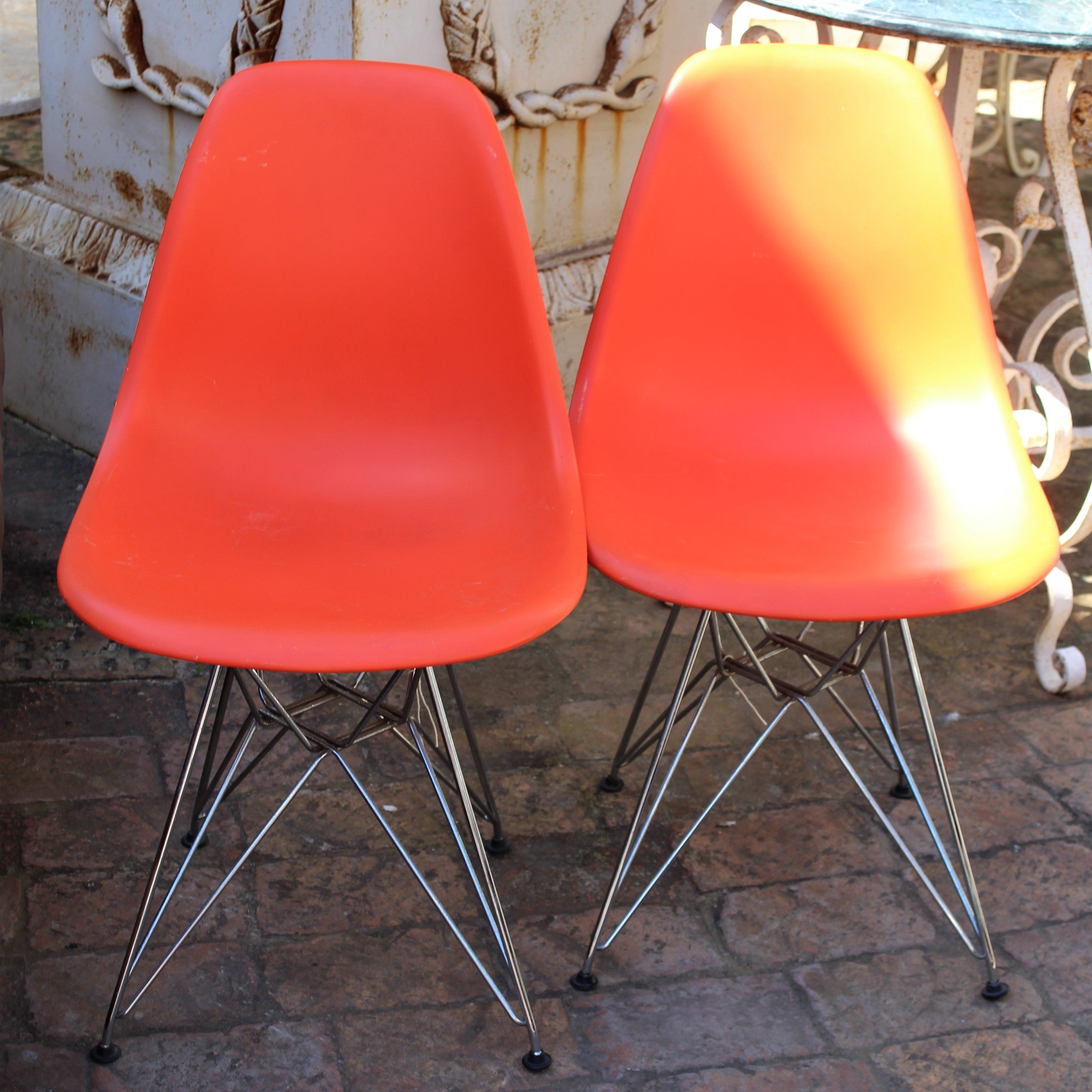 Pair of Original Eames DSR Eiffel Chairs