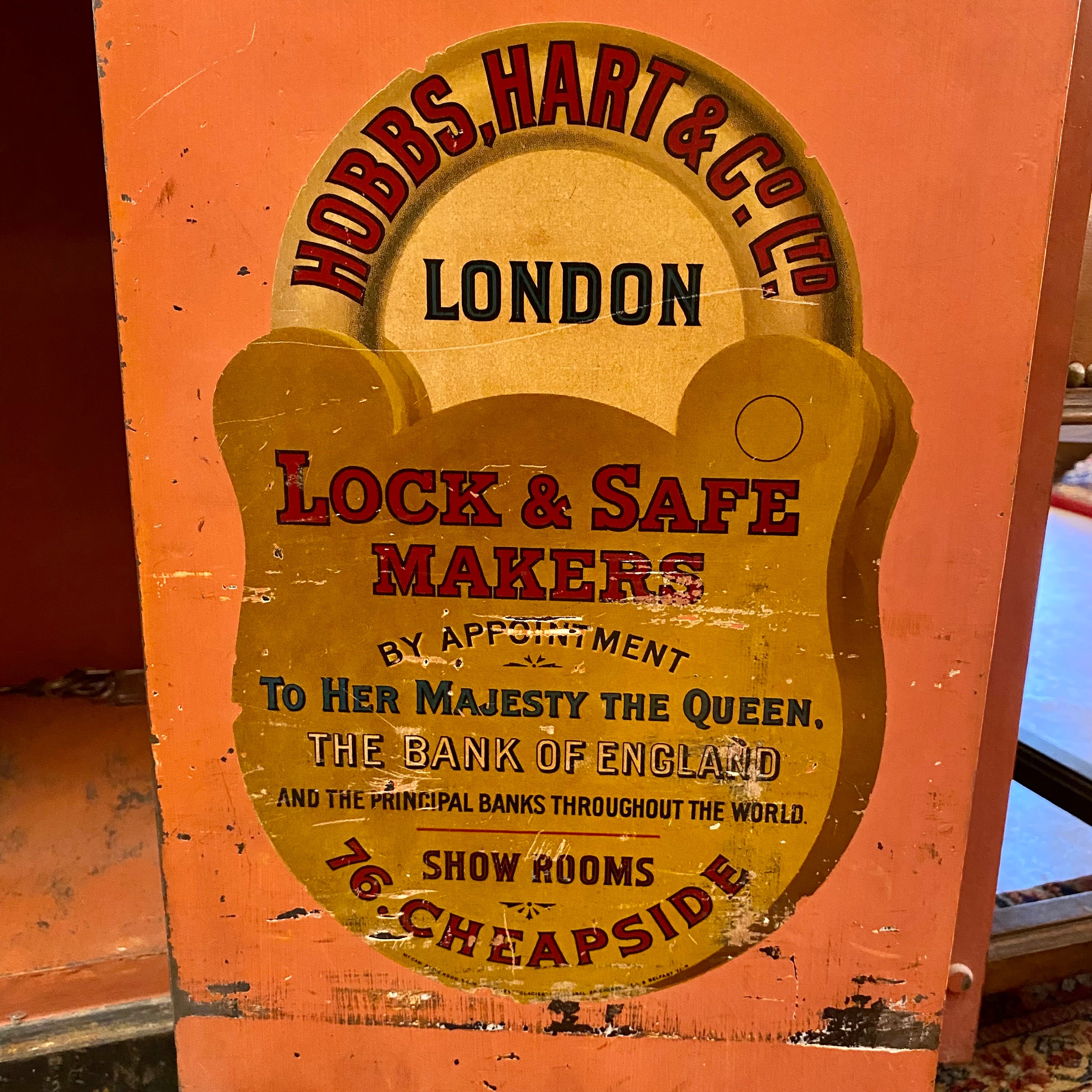 Rare Antique Hobbs, Hart & Co Safe