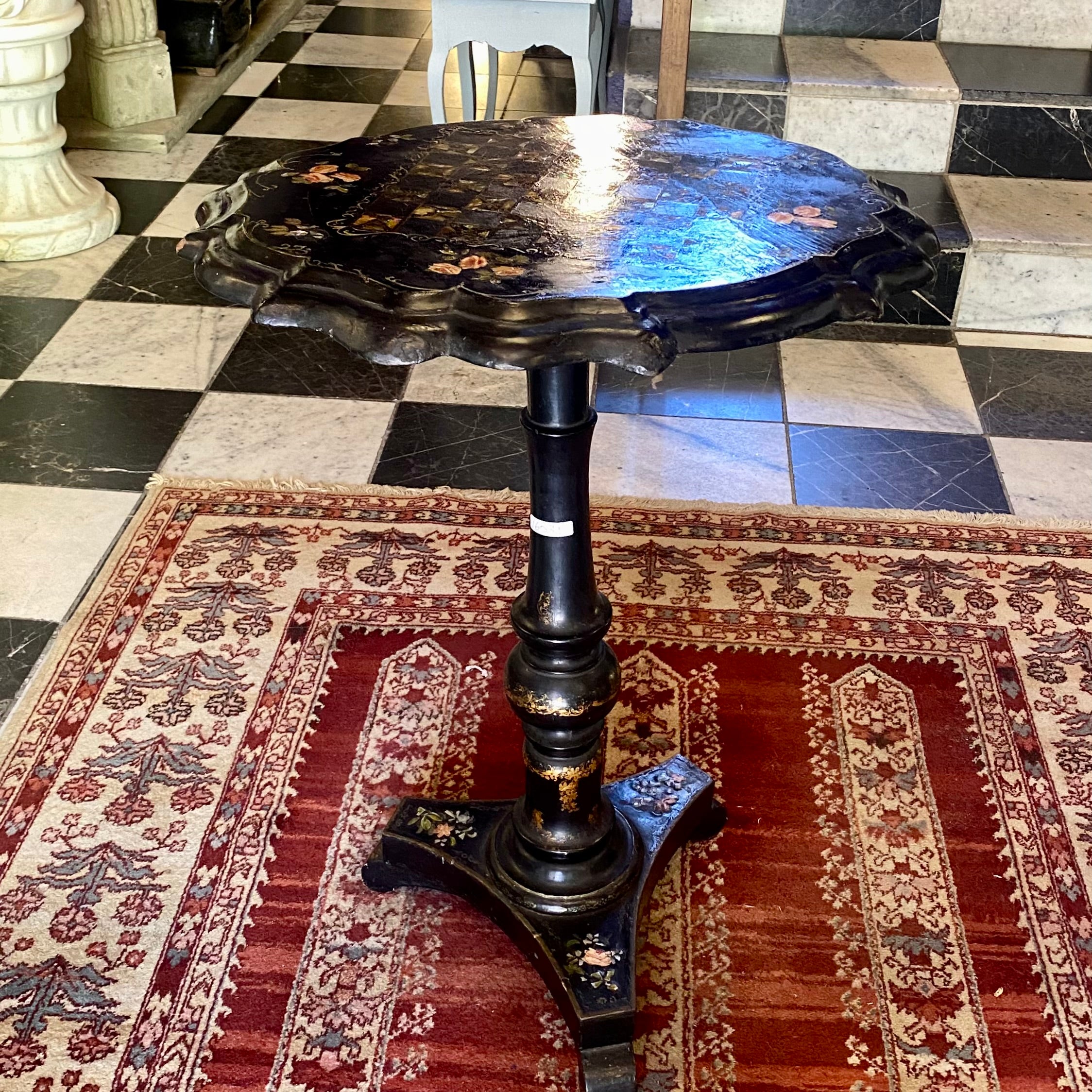 Antique Chinoiserie Games Table