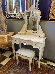 French Style Distressed Dressing Table