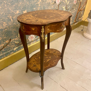 French Style Inlaid Pedestal