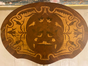 French Style Inlaid Pedestal