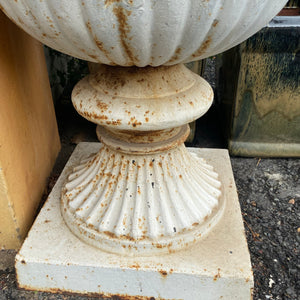 Cast Iron Urn with Deep Belly