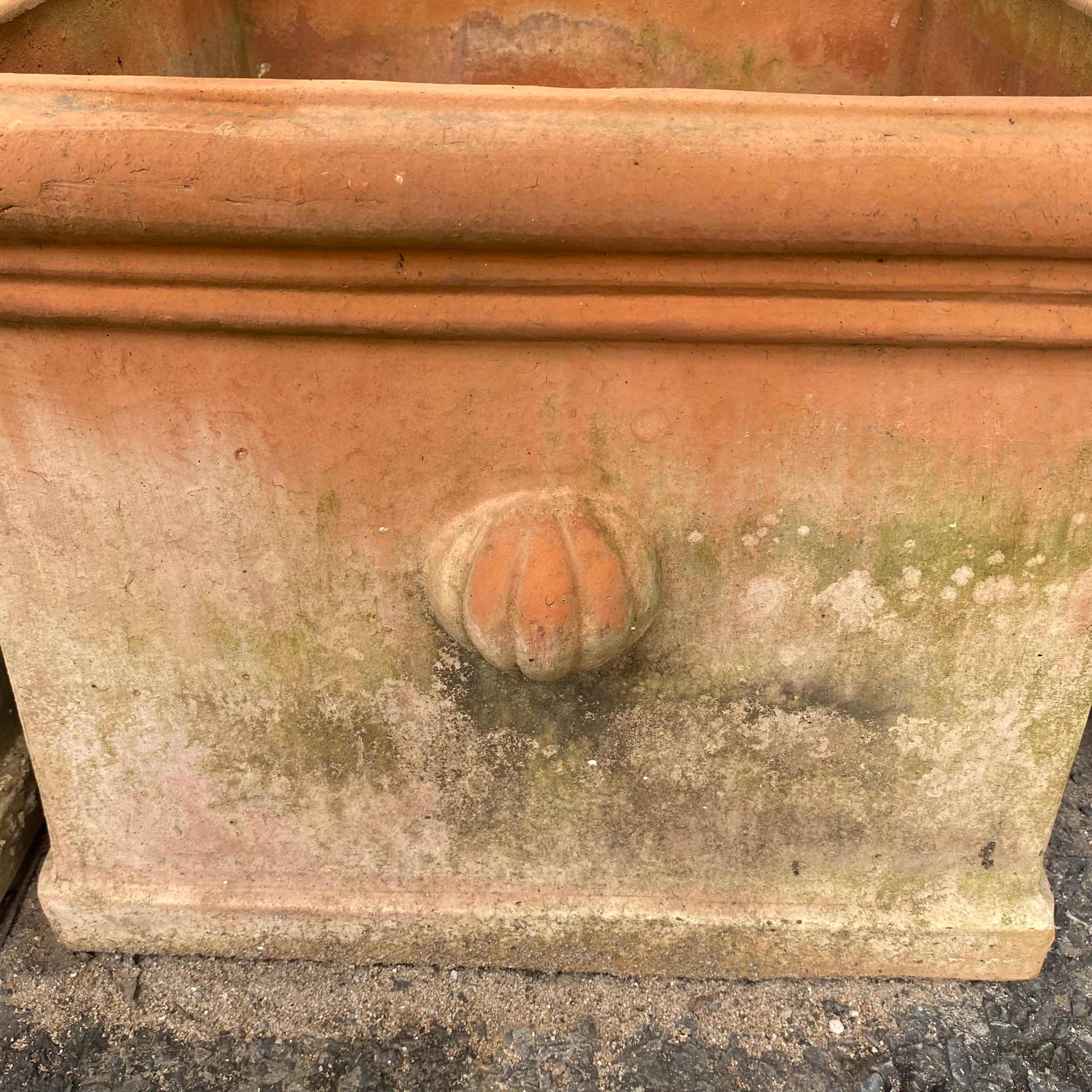 Rustic Square Terracotta Urn