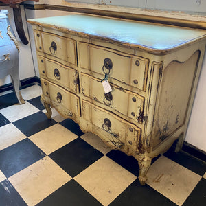 Distressed French Style Chest of Drawers