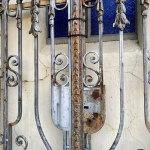 Art Nouveau Forged Steel Gate - SOLD