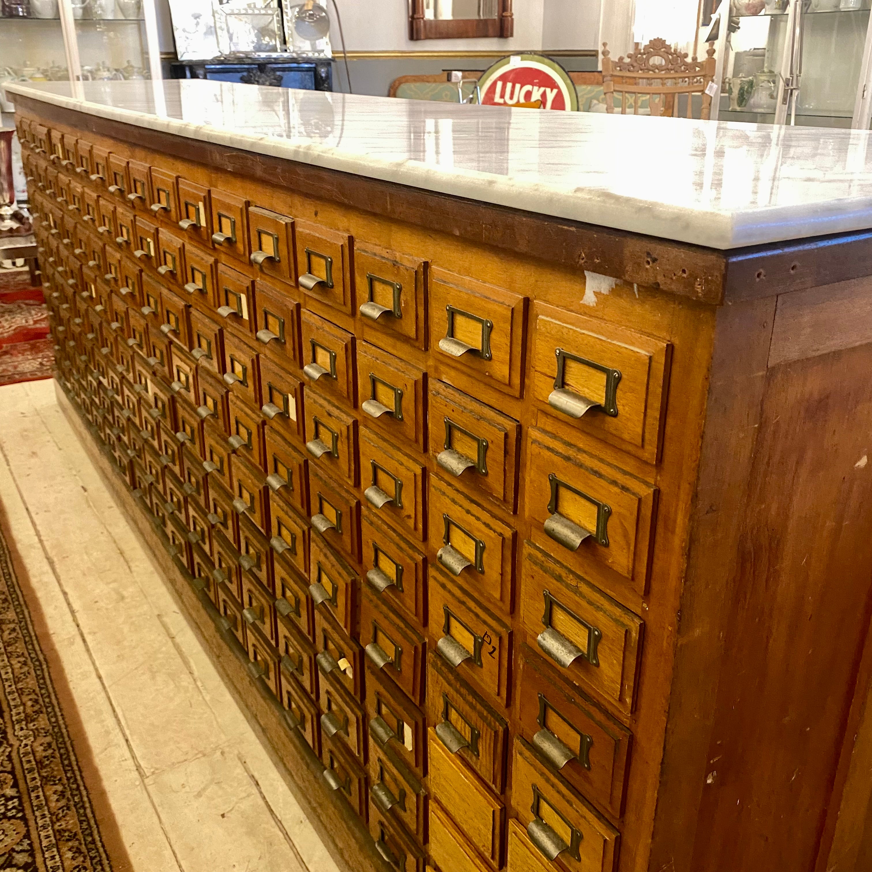 Vintage 1930's Oak Shop Cabinet