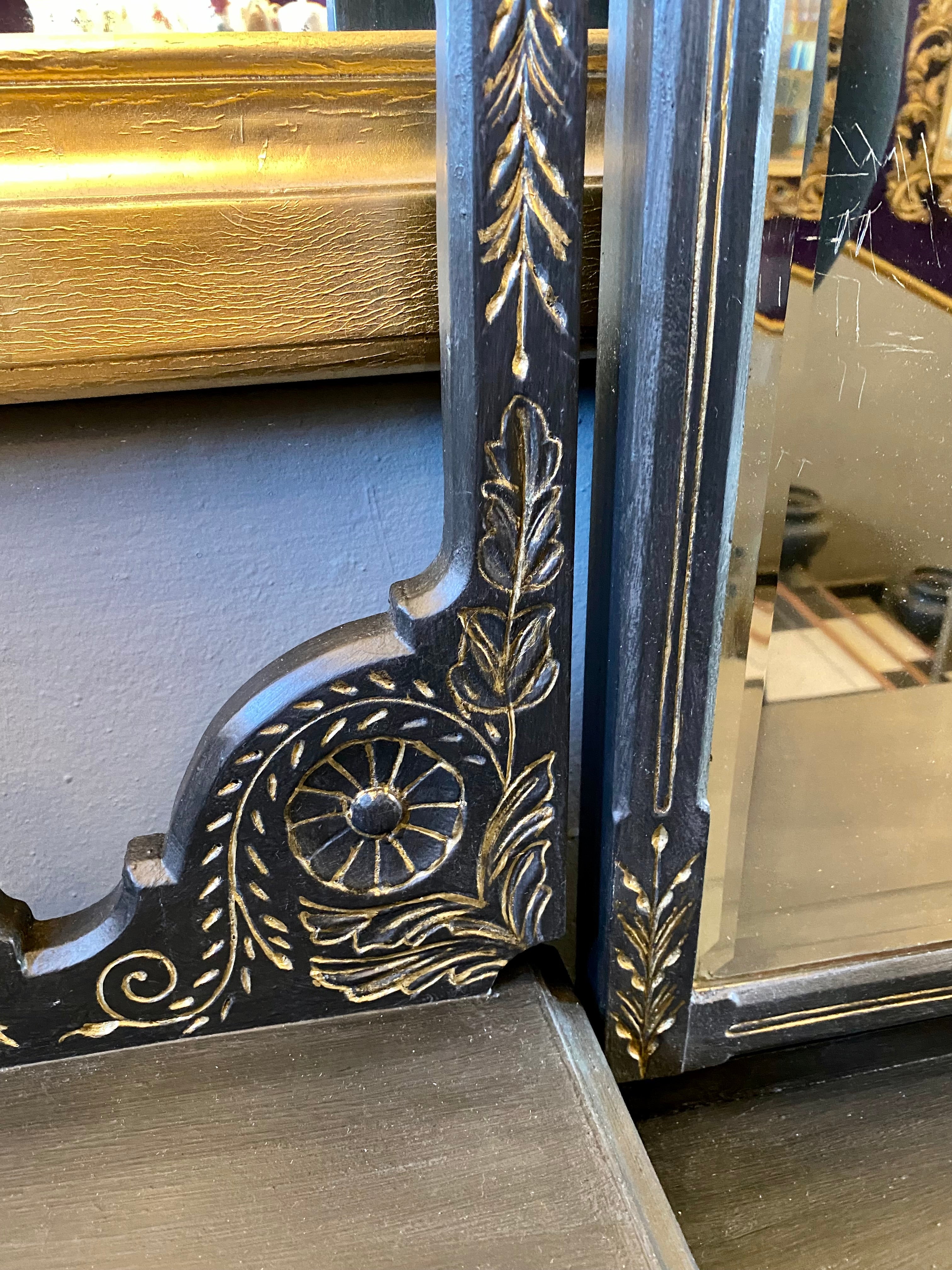 Victorian Dressing Table Painted in a Matte Charcoal Finish