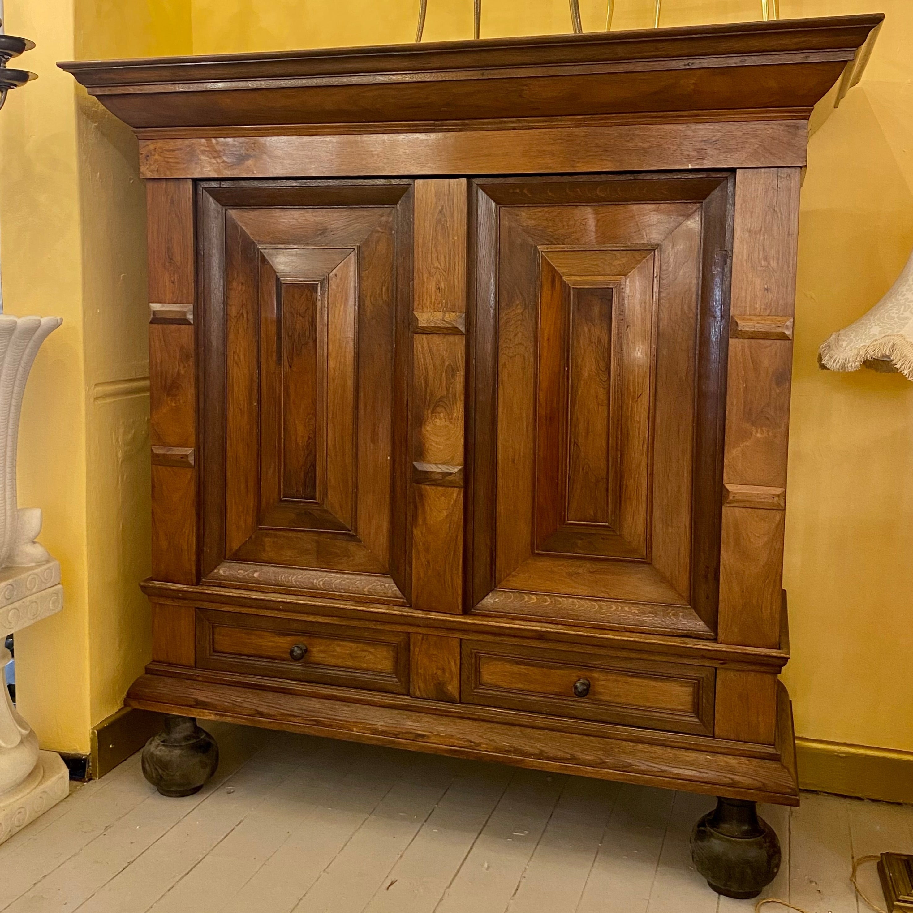 18th Century Dutch Rosewood Linen Cabinet