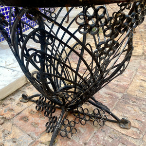 Wrought Iron Tub Chair - SOLD