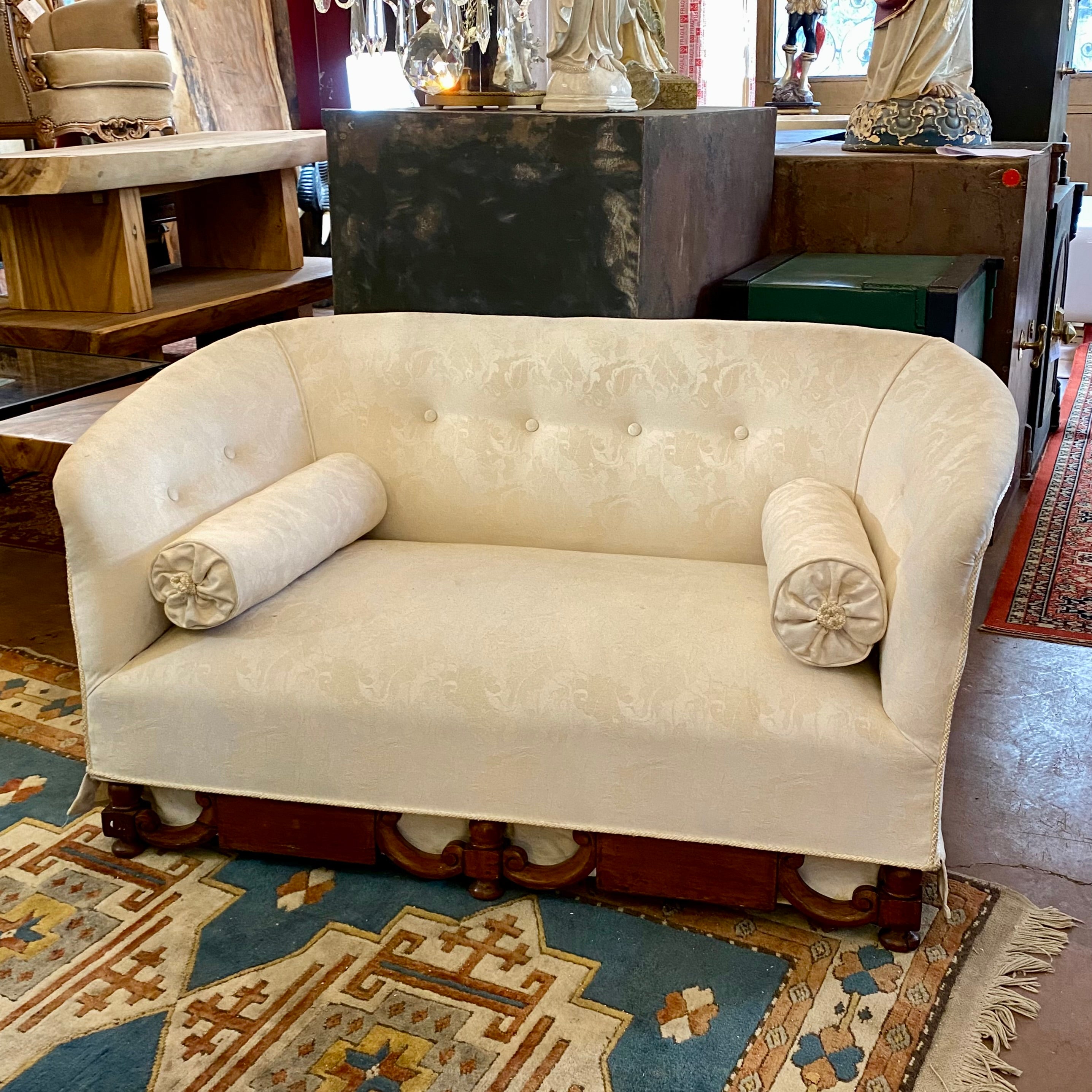 Antique Carved Rosewood Sofa – Delos Antiques