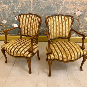 Pair of Antique French Oak Chairs