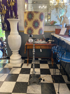 Antique Silver Plated Floor Lamp