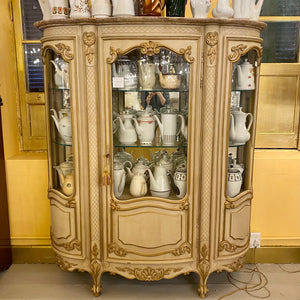 Elegant French Antique Vitrine Cabinet