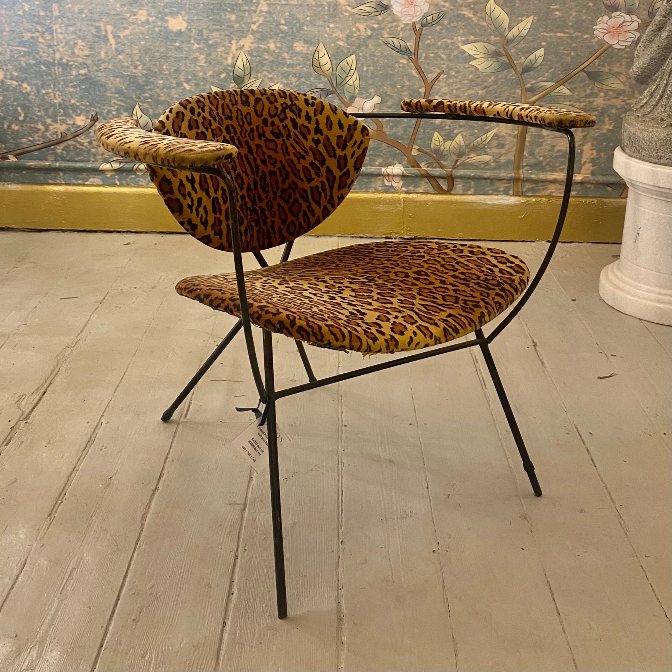 Funky Vintage Leopard Print Chair
