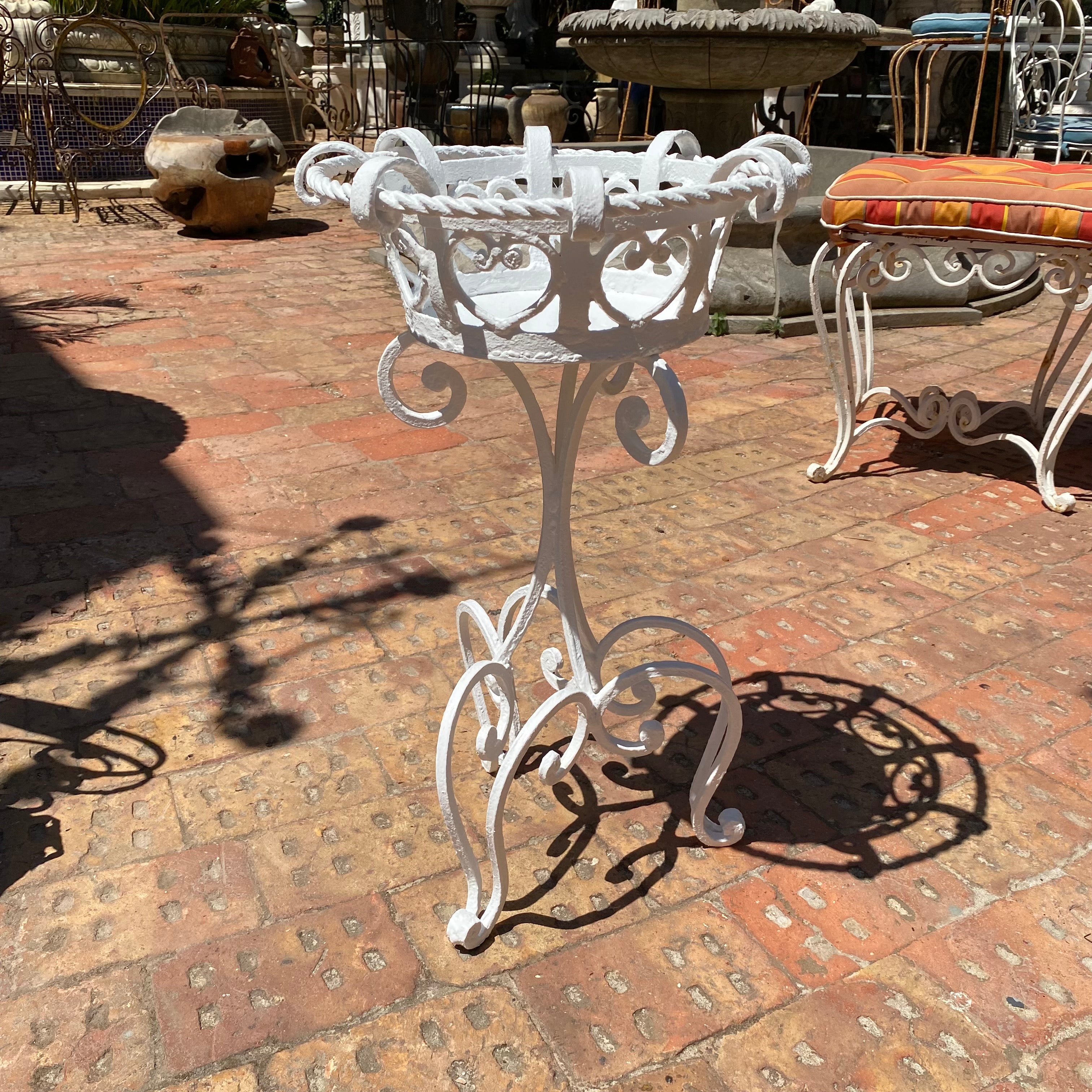 Wrought Iron Plant Stand - SOLD