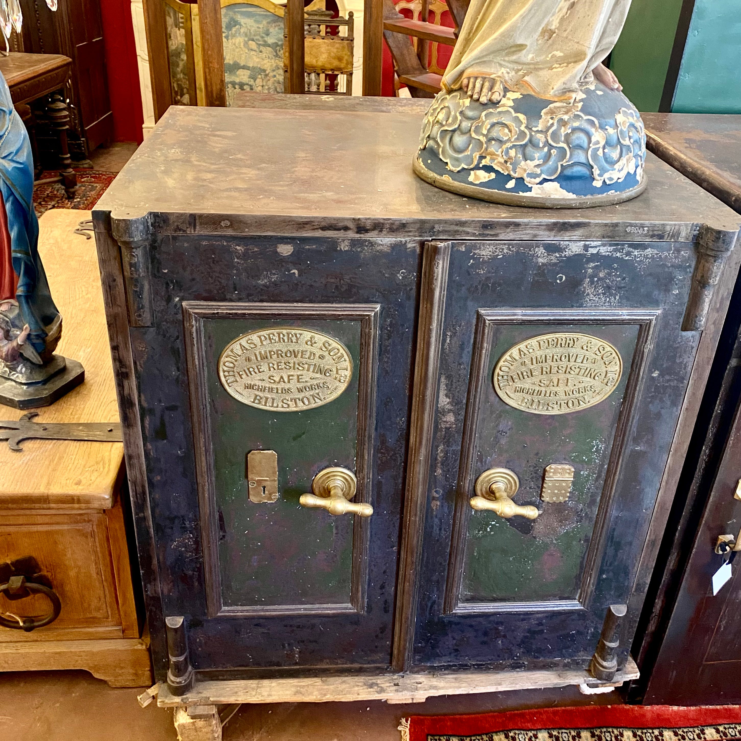 Very Rare and Special Double Door Safe by Thomas Perry and Sons