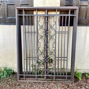 Pair of Forged Steel Window Panels