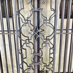 Pair of Forged Steel Window Panels