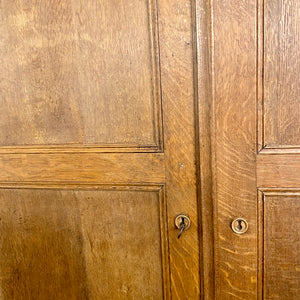 Antique Oak Linen Cabinet