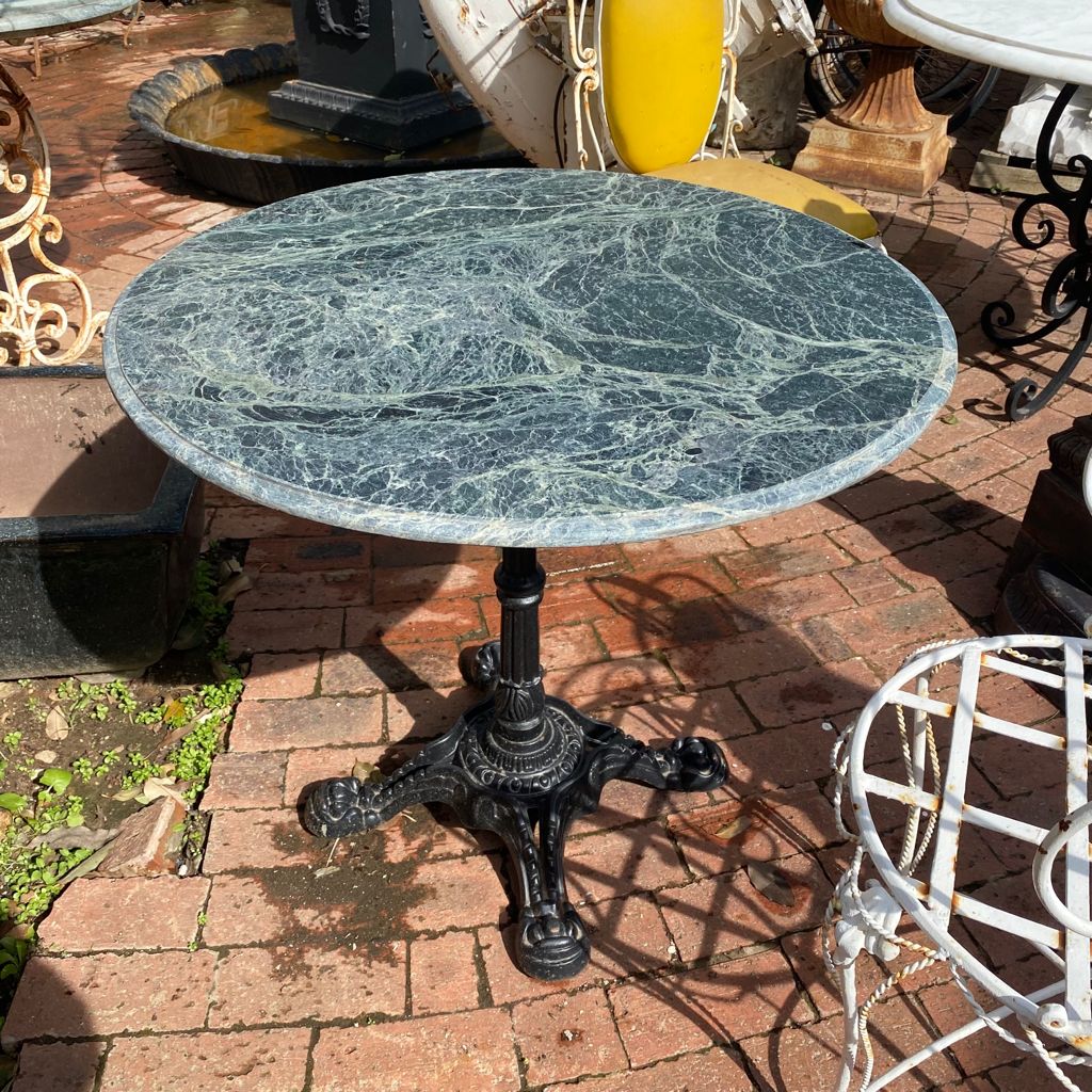 800mm Diameter Marble Table Top with Cast Iron Base