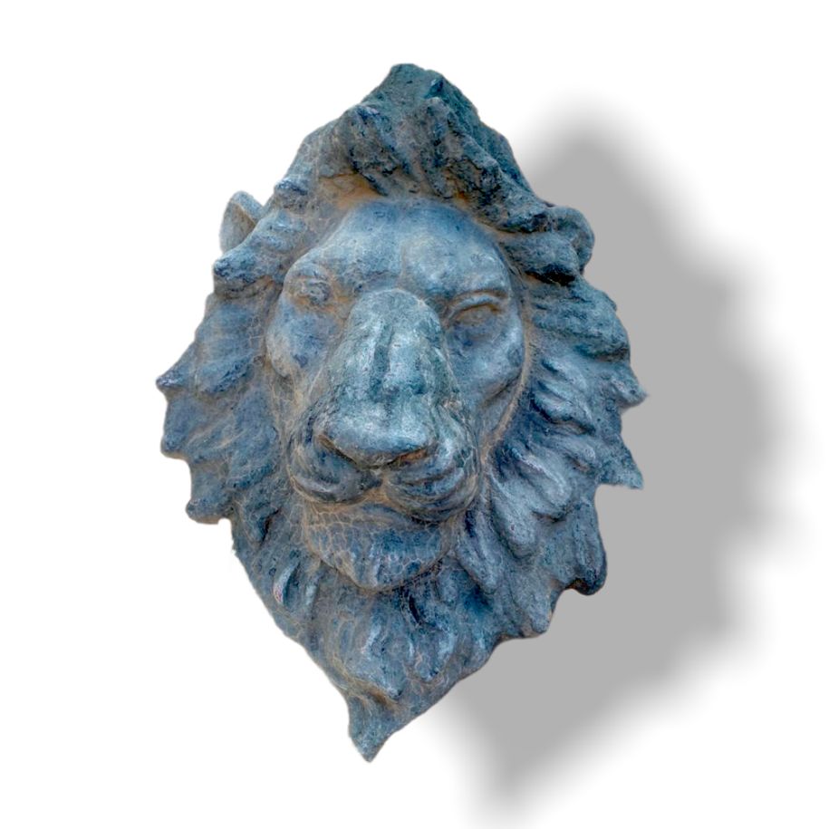 Aged Terracotta Lion's Face