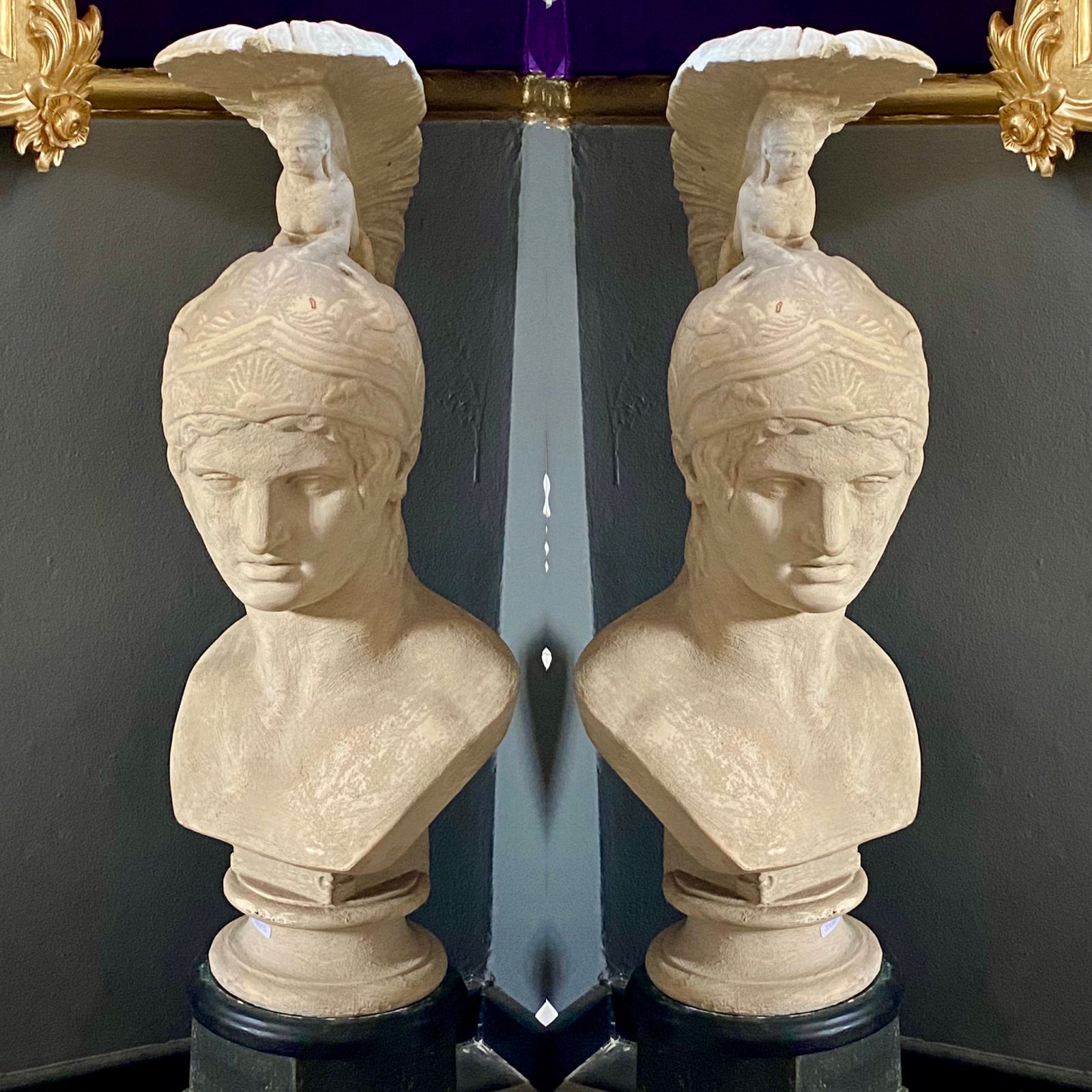 A Pair of Roman Soldier Busts