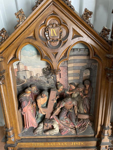 Set of Magnificent Antique Stations of the Cross
