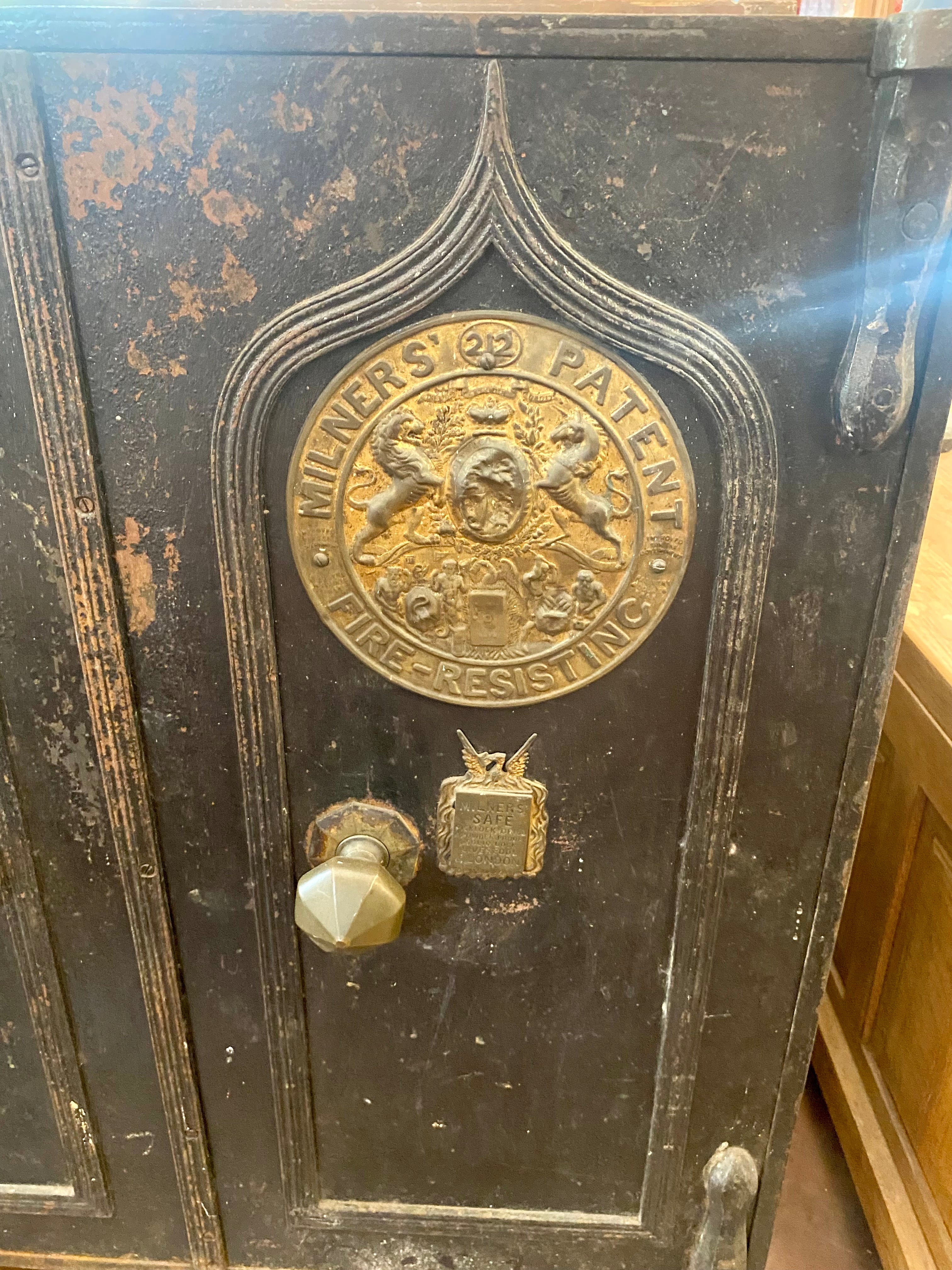 Very Large and Rare Antique Double Door Safe