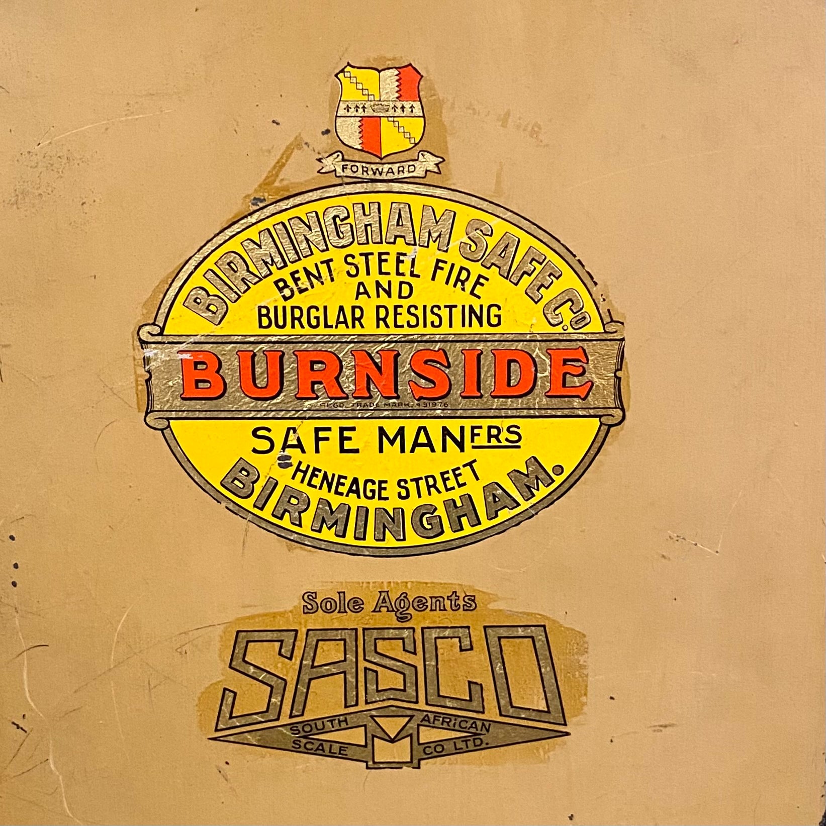 Beautiful Antique Safe by Birmingham Safe Co